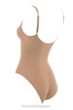 衣類 House of CB スカルプティング フル ブリーフ ボディスーツ カフェオレ 0N8J1273 - Image 4
