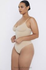 衣類 House of CB スカルプティング フル ブリーフ ボディスーツ アーモンド 0N8J1274 - Image 8