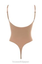 衣類 House of CB スカルプティング Tバック ボディスーツ カフェオレ 0N8J1265 - Image 3