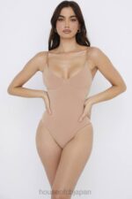 衣類 House of CB スカルプティング Tバック ボディスーツ カフェオレ 0N8J1265 - Image 4