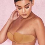 衣類 House of CB ストラップレス バックレス モールド スティッキー ブラジャー - キャラメル 0N8J1279