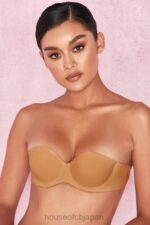 衣類 House of CB ストラップレス バックレス モールド スティッキー ブラジャー - キャラメル 0N8J1279 - Image 3