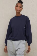 衣類 House of CB ストラータ ネイビー長袖トップ 0N8J787 - Image 2