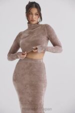 衣類 House of CB スリ ローズ シェニール クロップトップ 0N8J688 - Image 6