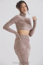 衣類 House of CB スリ ローズ シェニール クロップトップ 0N8J688 - Image 7