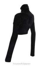 衣類 House of CB スリブラックシェニールクロップトップ 0N8J689 - Image 5