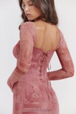 衣類 House of CB セラフィナ ピンク プリント コルセット ドレス 0N8J151 - Image 21