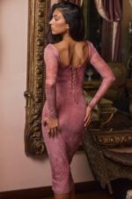 衣類 House of CB セラフィナ ピンク プリント コルセット ドレス 0N8J151 - Image 6