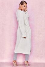 衣類 House of CB セリーヌ オフホワイト シェニール スラウチ カーディガン 0N8J1054 - Image 8