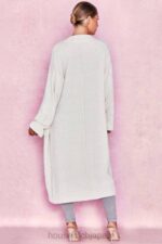 衣類 House of CB セリーヌ オフホワイト シェニール スラウチ カーディガン 0N8J1054 - Image 9