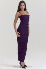 衣類 House of CB ソラナ グレープ スパンコール プリーツ コルセット ドレス 0N8J121 - Image 5