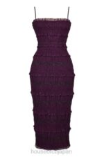衣類 House of CB ソラナ グレープ スパンコール プリーツ コルセット ドレス 0N8J121 - Image 8