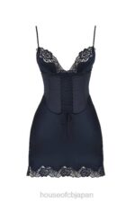 衣類 House of CB ソラヤ ネイビー サテン スリップ ドレス 0N8J372 - Image 9