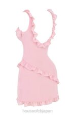 衣類 House of CB タニア ピンク クオーツ フリル ミニ ドレス 0N8J411 - Image 6