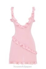衣類 House of CB タニア ピンク クオーツ フリル ミニ ドレス 0N8J411 - Image 7