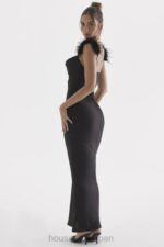 衣類 House of CB タビサ ブラックサテン マキシドレス 0N8J299 - Image 16