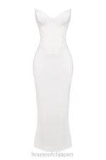 衣類 House of CB タマラ アイボリー ストラップレス コルセット ドレス 0N8J224 - Image 8