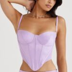 衣類 House of CB タムシンオーキッドサテンコルセット 0N8J57