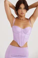 衣類 House of CB タムシンオーキッドサテンコルセット 0N8J57 - Image 9