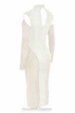 衣類 House of CB タリカ アイボリー コルセット ミディドレス 0N8J518 - Image 6