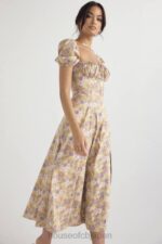 衣類 House of CB タルラ ピオニー プリント パフスリーブ ミディ サンドレス 0N8J428 - Image 5