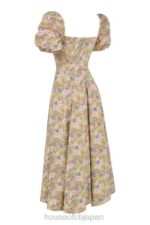 衣類 House of CB タルラ ピオニー プリント パフスリーブ ミディ サンドレス 0N8J428 - Image 9