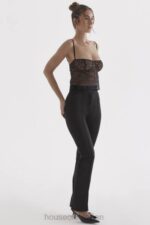 衣類 House of CB タンジーブラックサテンパンツ 0N8J870 - Image 4