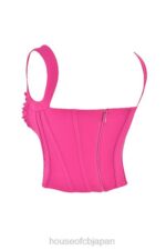 衣類 House of CB ダナ フクシア ボーンド コルセット トップ 0N8J75 - Image 4