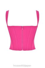 衣類 House of CB ダナ フクシア ボーンド コルセット トップ 0N8J75 - Image 5