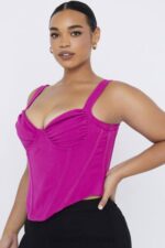 衣類 House of CB ダナ フクシア ボーンド コルセット トップ 0N8J75 - Image 9