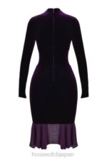 衣類 House of CB ダーナ ダークパープル ベルベット コルセット ドレス 0N8J327 - Image 7