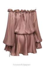 衣類 House of CB チャヤ ヘーゼルナッツ オフショルダー ドレス 0N8J177 - Image 6
