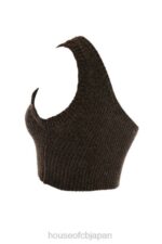 衣類 House of CB チャーリー チョコレート シェニール ワンショルダー クロップトップ 0N8J782 - Image 5