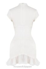 衣類 House of CB ティアナ アイボリー フリル コルセット ドレス 0N8J401 - Image 9