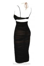 衣類 House of CB ティビ ブラック カットアウト シャーリング ミディドレス 0N8J579 - Image 7