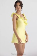 衣類 House of CB ティンク バターカップ サテン フリル ミニドレス 0N8J443 - Image 14