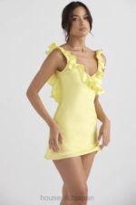 衣類 House of CB ティンク バターカップ サテン フリル ミニドレス 0N8J443 - Image 16