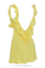 衣類 House of CB ティンク バターカップ サテン フリル ミニドレス 0N8J443 - Image 8
