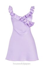 衣類 House of CB ティンクオーキッドサテンフリルミニドレス 0N8J461 - Image 7