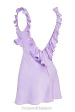 衣類 House of CB ティンクオーキッドサテンフリルミニドレス 0N8J461 - Image 8