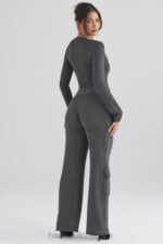 衣類 House of CB ティーチャコールニットユーティリティパンツ 0N8J878 - Image 12