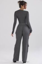 衣類 House of CB ティーチャコールニットユーティリティパンツ 0N8J878 - Image 13