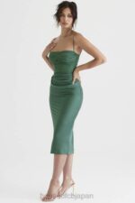 衣類 House of CB テイアフォレストドレープコルセットミディドレス 0N8J388 - Image 7
