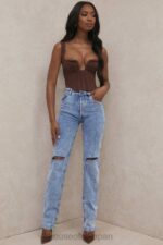 衣類 House of CB テートブルー ヴィンテージフィット アンティークウォッシュ ジーンズ 0N8J642 - Image 4