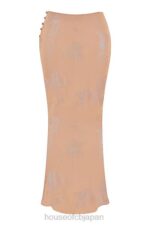 衣類 House of CB ディアナ シマー カフェオレ バイアスカット マキシスカート 0N8J890 - Image 12