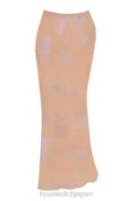 衣類 House of CB ディアナ シマー カフェオレ バイアスカット マキシスカート 0N8J890 - Image 3