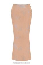 衣類 House of CB ディアナ シマー カフェオレ バイアスカット マキシスカート 0N8J890 - Image 4