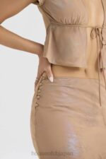衣類 House of CB ディアナ シマー カフェオレ バイアスカット マキシスカート 0N8J890 - Image 7
