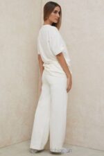 衣類 House of CB ディナ オフホワイト ストレートレッグ スウェット パンツ 0N8J1002 - Image 6