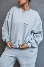 衣類 House of CB トミー グレー オーバーサイズ クルーネック スウェットシャツ 0N8J803 - Image 13
